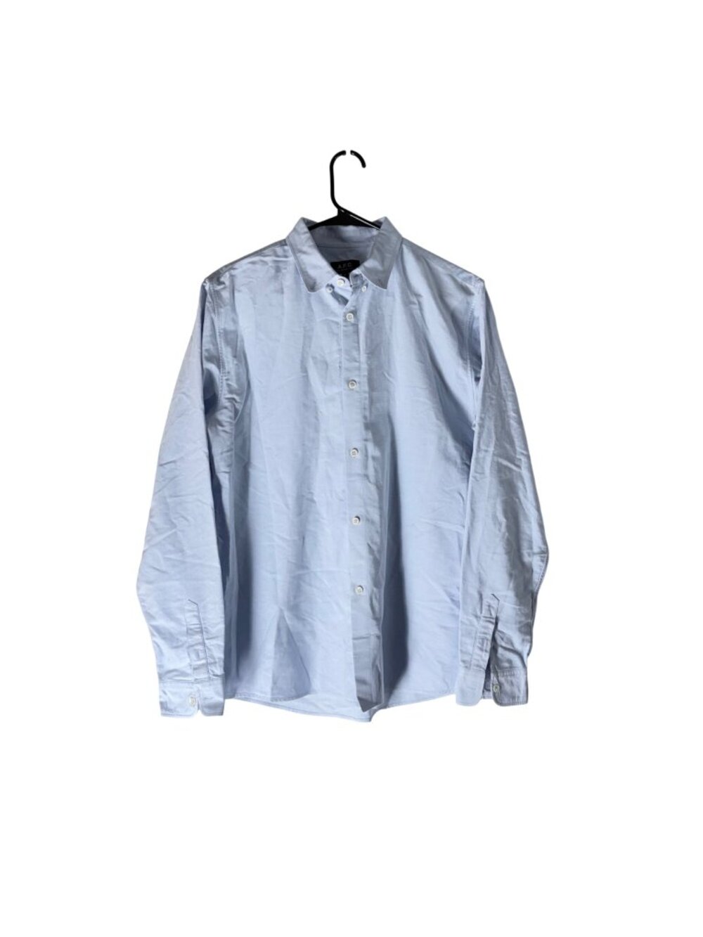 A.P.C. Light Blue Oxford Long Sleeve Button Shirt Mens Size Medium